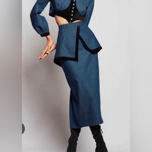 Batsheva Welle Denim Skirt